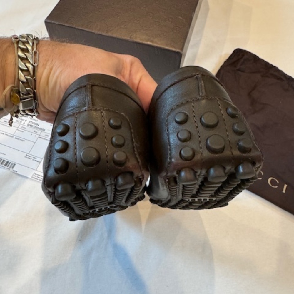 Gucci Diamante Brown Driving Loafer Men's 7-7.5​ - Picture 4 of 9